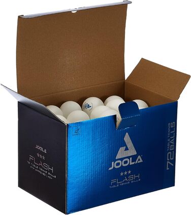 Преміум тенісні м’ячі JOOLA Flash White 40+, білі, 72 шт.