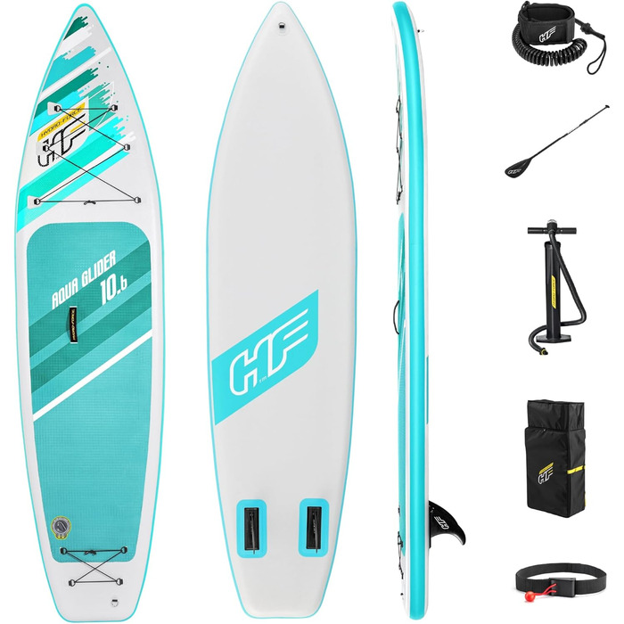 Надувна SUP-дошка Bestway Hydro-Force Aqua Glider 322x79x12 см з веслом для турінгу