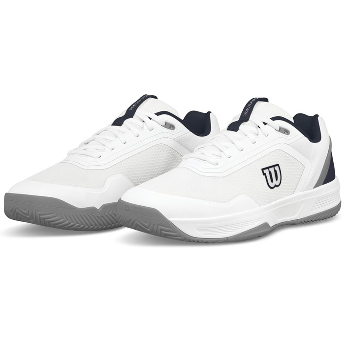 Тенісні кросівки Wilson Courtglide для чоловіків, біло-темно-синій, Quarry (44 2/3 EU, X-Weit)