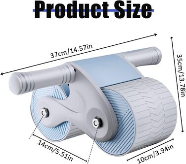 AB Roller TWSOUL: тренажер для пресу з автоматичним відскоком та килимком, для силових тренувань