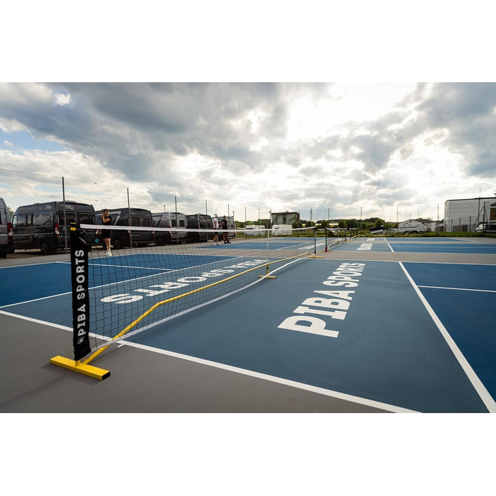 М'яка сітка для піклболу преміум-якості – офіційний розмір для турнірів, легка в збірці, міцна та портативна – ідеальна для професіоналів та любителів, чорна