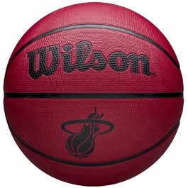 Баскетбольний м'яч Wilson NBA Team Tribute Solid Miami Heat, розмір 5