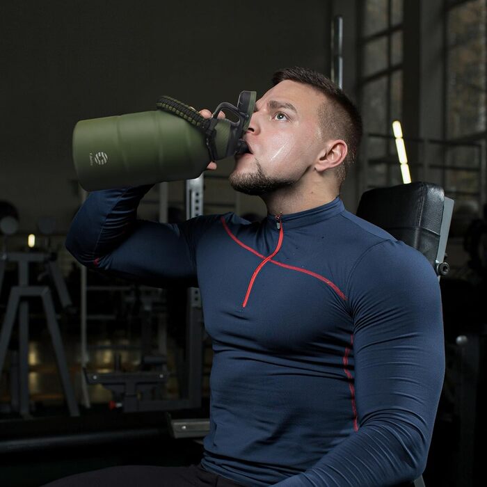 Термос Fjbottle з нержавіючої сталі 1900 мл, магнітна кришка, BPA-free, подвійні стінки, герметичний, підходить для газованої води, спортивна пляшка для води, університет, фітнес, кемпінг, outdoor
