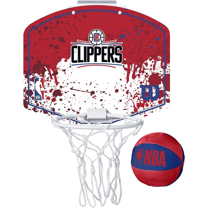 Міні-баскетбольне кільце Wilson NBA Los Angeles Clippers для дорослих і дітей