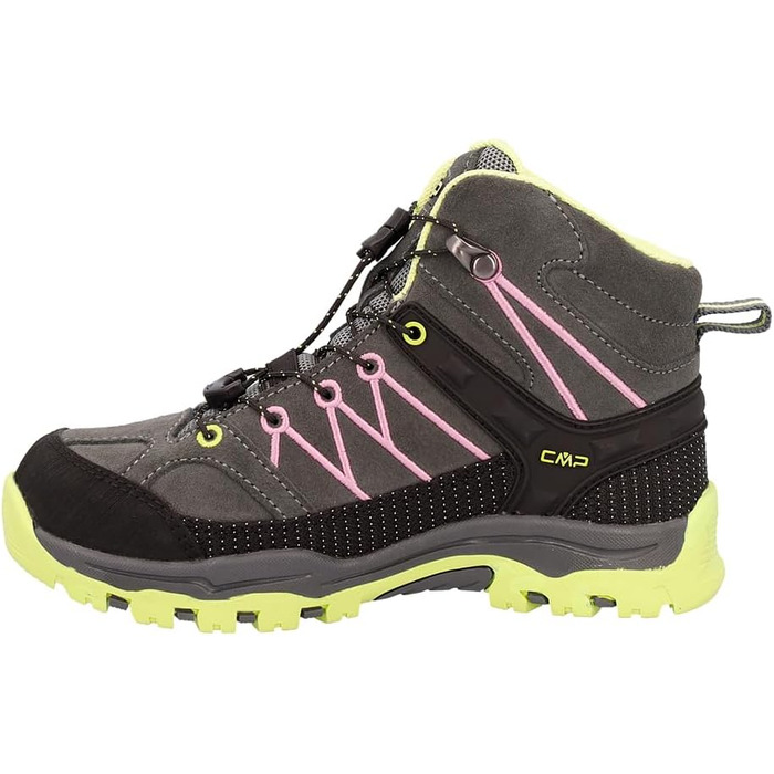 Дитячі трекінгові черевики CMP Rigel Mid Wp для хлопчиків та дівчаток, сірий та рожевий, 30 EU