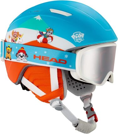 Дитячий комплект: шолом і маска Head MOJO PAW для лиж та сноуборду, дизайн Paw Patrol, червоно-синій, розмір XXS