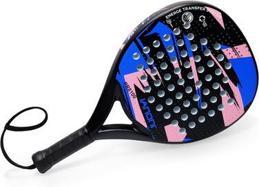 Плече для падел-тенісу з вуглецевим волокном, ядро Eva Memory Flex Foam, легкий, синій