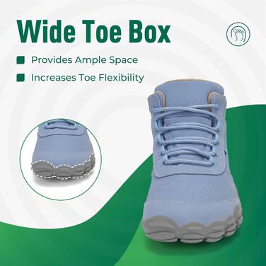 Босиком черевики чоловічі та жіночі, легкі, з нульовим перепадом, для фітнесу, розмір EU 36-48 (EU 38, блакитний)