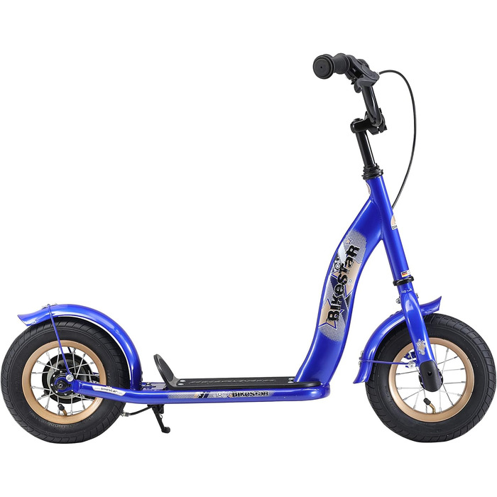 Дитячий роликовий самокат STAR SCOOTER з повітряними колесами, 10 дюймів, для хлопчиків та дівчаток 4-5 років (Блакитний)