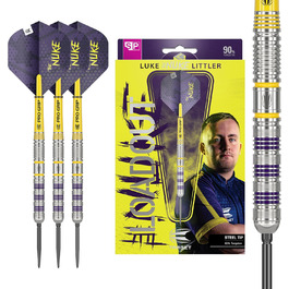 Дротики Target Darts Luke Littler Loadout 90% вольфраму, сталевий наконечник, набір для дартсу The Nuke Player Edition, Swiss Point, інструмент SP у комплекті