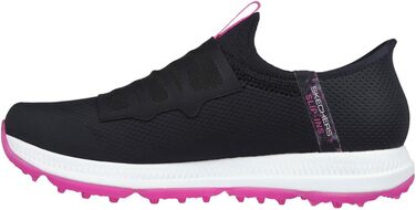 Жіноче golf-взуття Skechers Go Golf Elite 5 Arch Fit, водонепроникні сліпони, розмір 39 EU, чорно-рожевий колір