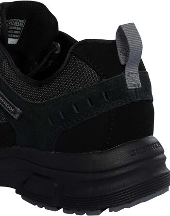 Чоловічі кросівки Skechers Oak Canyon Consistent Winne Hands Free Slip-in, чорний замш, сині вставки