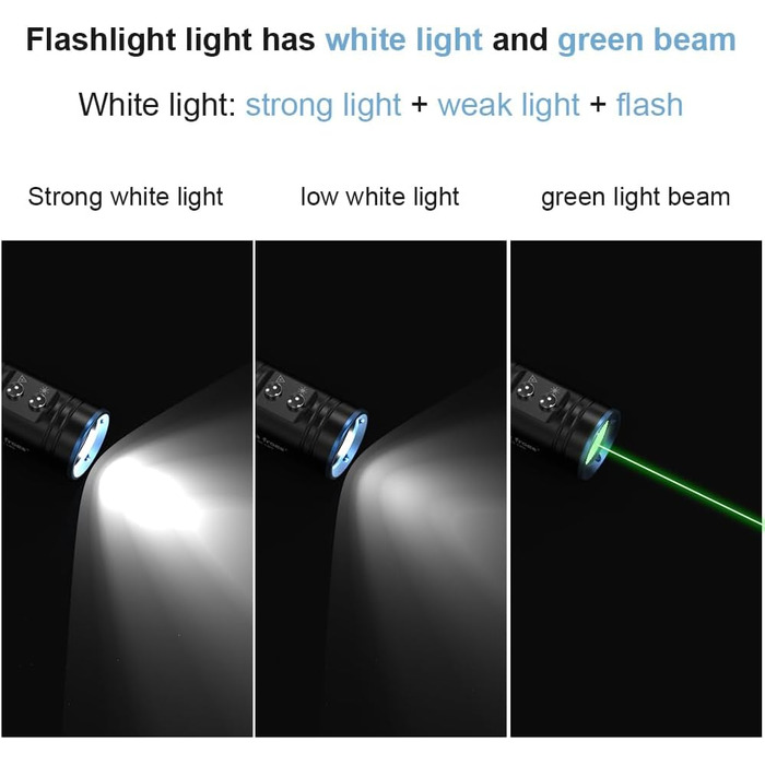 Ліхтар для дайвінгу Sea Frogs SF-L03-KL: водонепроникний, перезаряджуваний, глибина до 100 метрів