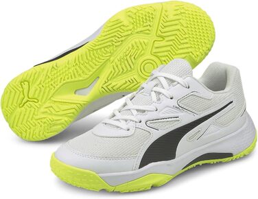 Дитячі кросівки PUMA Solarflash Jr для легкої атлетики (33 EU, білий/блакитний)
