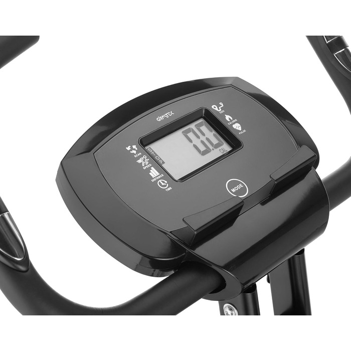 Гімнастичний тренажер Gymtek FX600: складаний велоергометр для дому, до 120 кг, 8 рівнів опору, LCD дисплей