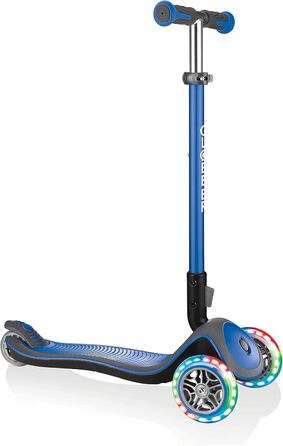 Дитячий самокат GLOBBER Elite, 3 колеса, LED, регульований, для дітей від 3 років, колеса 120/80 мм, підшипники ABEC 5