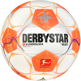 Футбольний м'яч Derbystar Bundesliga Club S-light V24, розмір 3, біло-оранжево-рожевий, для юніорів, унісекс