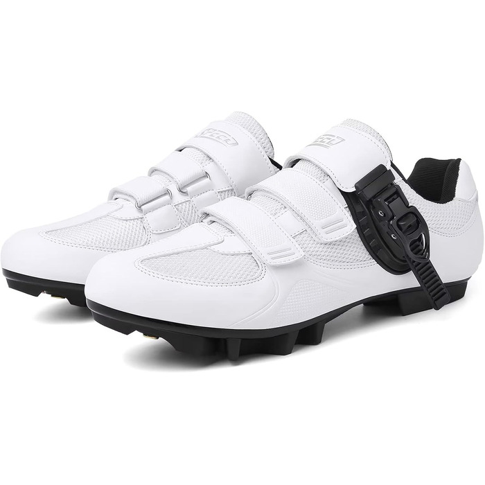 Велотуфлі Mountain для MTB, SPD, чоловічі/жіночі, зелені, з пряжкою (44 EU, C Weiß)