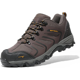 Чоловічі водонепроникні трекінгові черевики NORTIV - водонепроникні, легкі, для хайкінгу, кемпінгу, трекінгу, 45 EU, коричневі, чорні, світло-коричневі