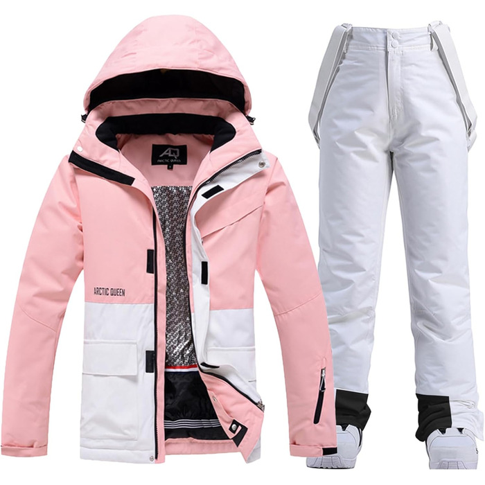 Жіночий комплект гірськолижний: куртка та штани HOTIAN, водонепроникний, вітрозахисний, теплий, для сноуборду та гірськолижного спорту