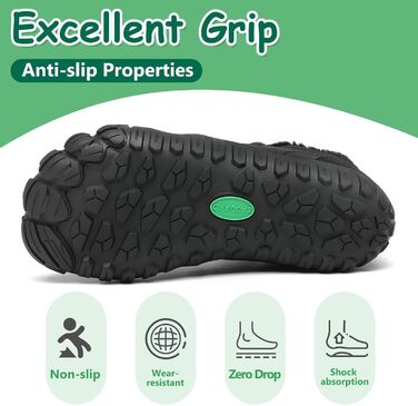 Дитячі зимові шкарпетки-черевики Saguaro, теплі, з підкладкою, для прогулянок, розмір 26-36 (32 EU), чорний