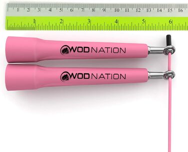 Стрибкова скакалка WOD Nation Speed Jump Rope – для боксу, MMA, фітнесу, рожева