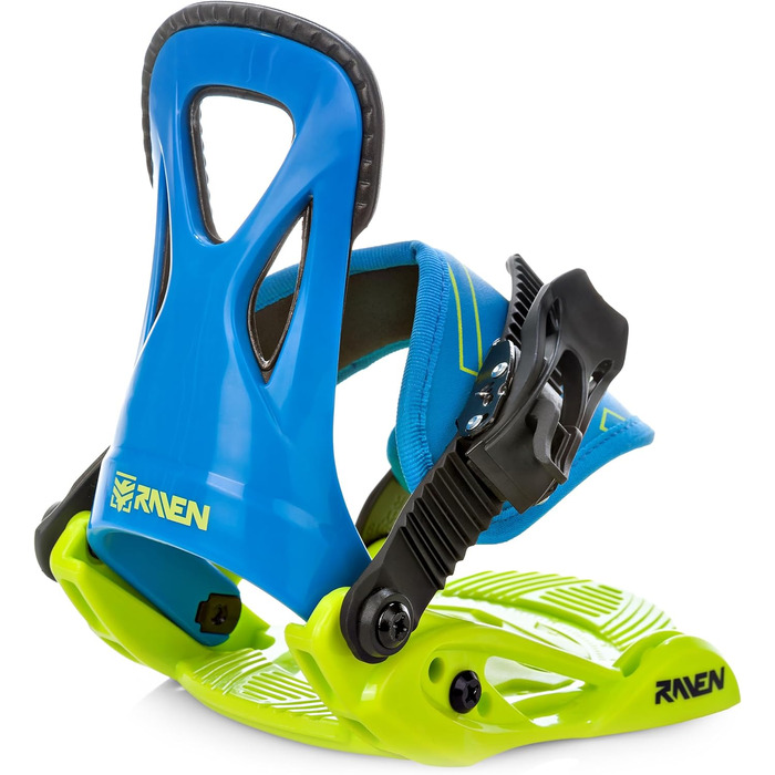 Сноубордичний комплект RAVEN: сноуборд Bang Junior + кріплення Raven s230 Black або s160 Junior Blue/Lime 90cm + s160 Blue/Lime XXS