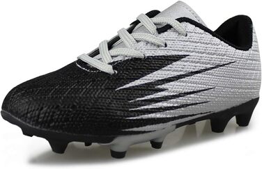 Футбольні бутси Hawkwell для дітей на тверду поверхню, чорно-срібні, 27 EU