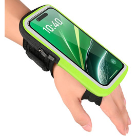 Спортивний рукав для телефону на руку (2-в-1) - зелений, для iPhone 16/15/14/13 Pro Max, Huawei P50 Pro/P40, 6.9 дюймів