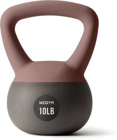 М'які гирі WEGYM зі сталі з піском, рожеві, для силових тренувань та фітнесу, ударостійкі, для дому