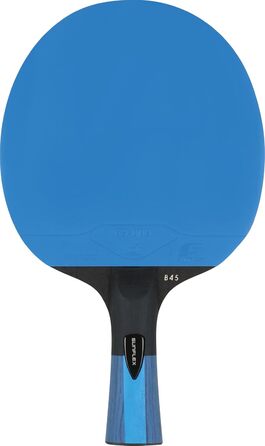 Професійна ракетка для настільного тенісу Sunflex Color COMP B45, ITTF, синя накладка, увігнута ручка