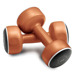 Гантелі Body Sculpture BW108-04, 2 шт по 2 кг (4 кг пара), бронзові, універсальний розмір
