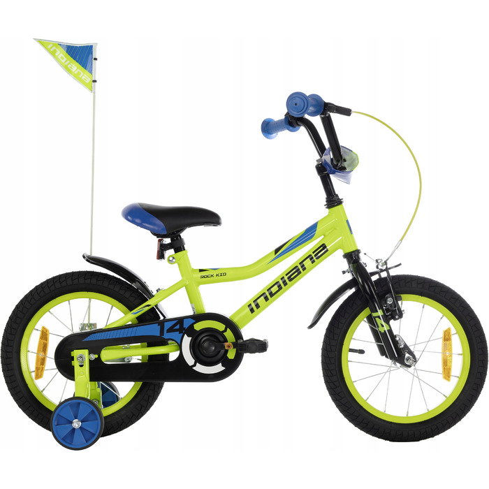 Дитячий велосипед Indiana Rock Kid, 14 дюймів, жовтий