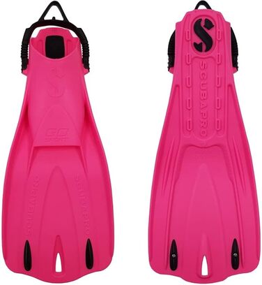 Ласти для дайвінгу SCUBAPRO GO Sport, відкритий п'ятковий ремінець, білі, 100% монопрена