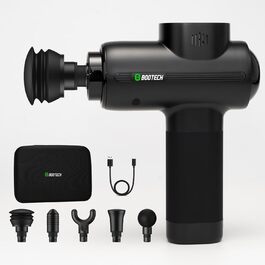 Професійний масажер для м'язів BG-Core: тиснення 10 мм, 5 насадок, 5 швидкостей, для спорту та зняття болю