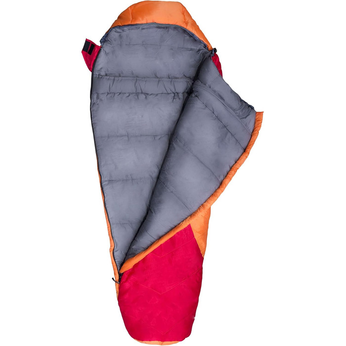Сплячий мішок Explorer Starlite Junior для дітей, -6°C +11°C, 175x70x45 см, 300GSM, з капюшоном, YKK, ковдраний
