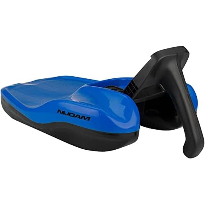 Санки пластикові Nijdam Fun Rodel з ручкою, сині, 54x38x15 см, до 80 кг