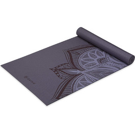 Йога мат Gaiam Premium 5 мм – неслизька тренувальна фітнес-мат для йоги, пілатесу та фітнесу (172,7 x 61 x 5 мм)