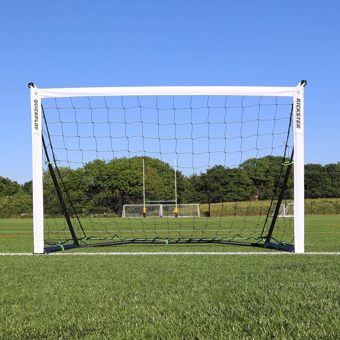 Футбольні ворота QUICKPLAY Kickster Pro 5x3' з базовою вагою для професійного тренування на газоні, штучному покритті чи траві, одиночне