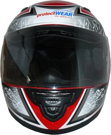 Дитячий мотошолом protectWEAR SA03 червоний, XXXS (Youth S)