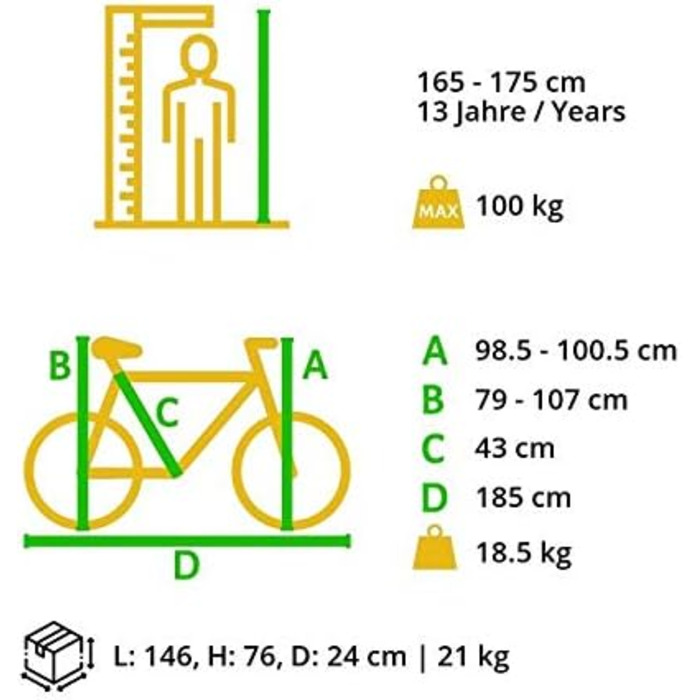 Гірський велосипед BIKESTAR Hardtail алюмінієвий, Shimano 21 швидкість, дискові гальма, 29