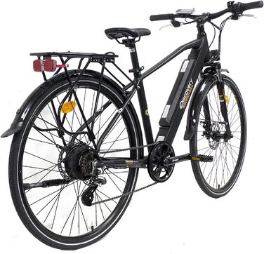 Електровелосипед Discovery Denver E8200 28'' для чоловіків, 7-ступенева Shimano, матовий чорний, амортизаційна вилка