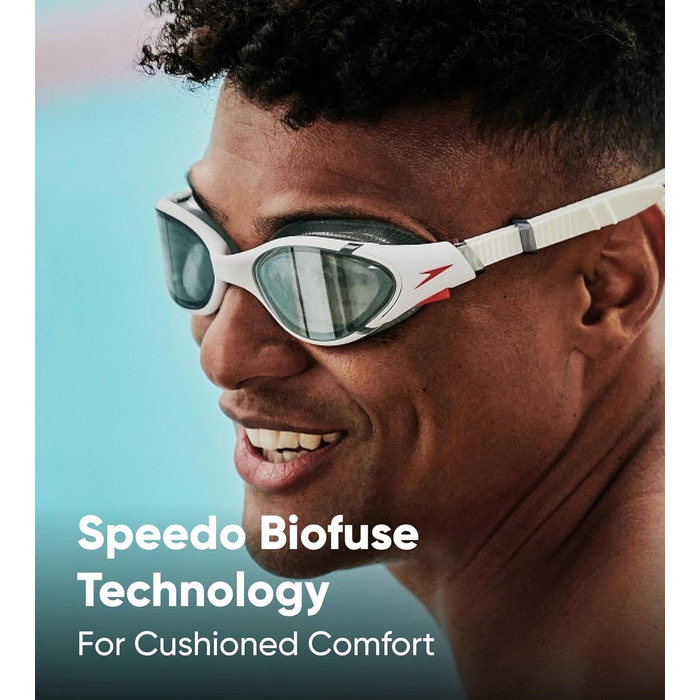 Унісекс окуляри для плавання Speedo Biofuse 2.0, універсальний розмір, зелено-сині