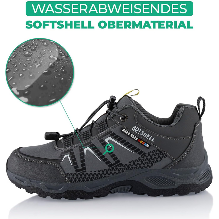 Черевики для трекінгу та трейлраннінгу Softshell для жінок та чоловіків, сірі (44 EU)