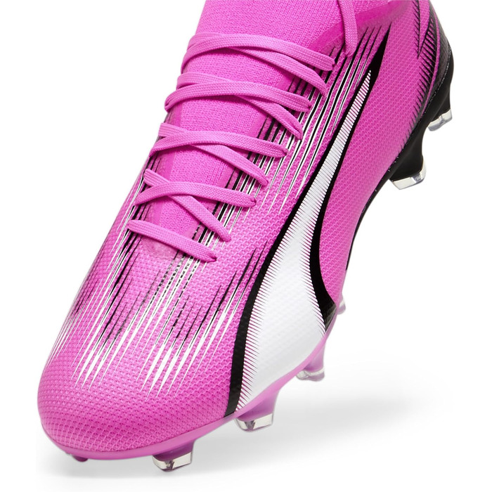 Кросівки футбольні PUMA Ultra Match Fg/Ag, 43 EU, рожевий/білий/чорний