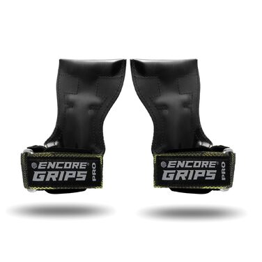 Лямки для силових тренувань та бодібілдингу Grip Pads з технологією обмотки та підтримкою долоні, колір зелений камуфляж (розмір L)