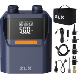 Електричний насос ZLX для SUP, каяків, човнів та наметів. Акумуляторний, 50 PSI