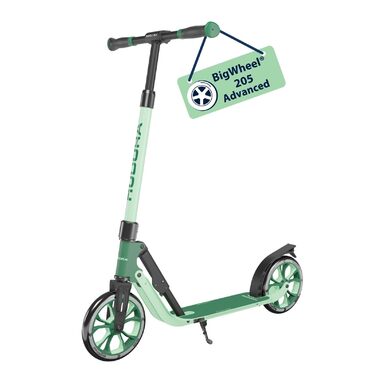 Самокат HUDORA BigWheel 205 Advanced – алюмінієвий, до 100 кг, регульована висота, складаний – для дітей, підлітків та дорослих