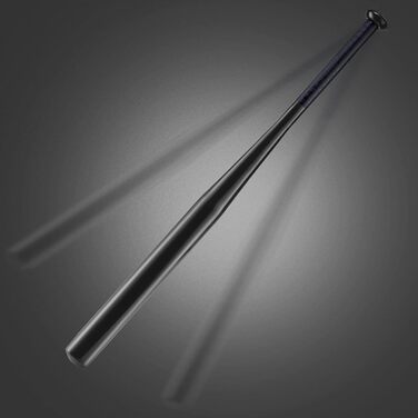 Бейсбольна бита 82 см, сталь, для бейсболу та софтболу, спортивне обладнання, чорна, алюміній