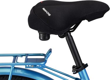 Велосипедне сидіння Schwinn Komfort з м'якою піною Memory Foam та двома ремінцями, чорного кольору